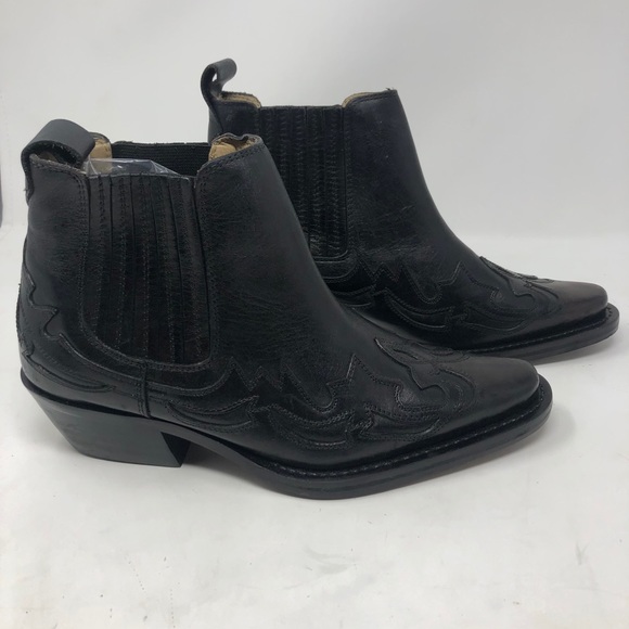 Donato Marrone Black Leather Ankle Boots Men’s 6.5 - Picture 5 of 12